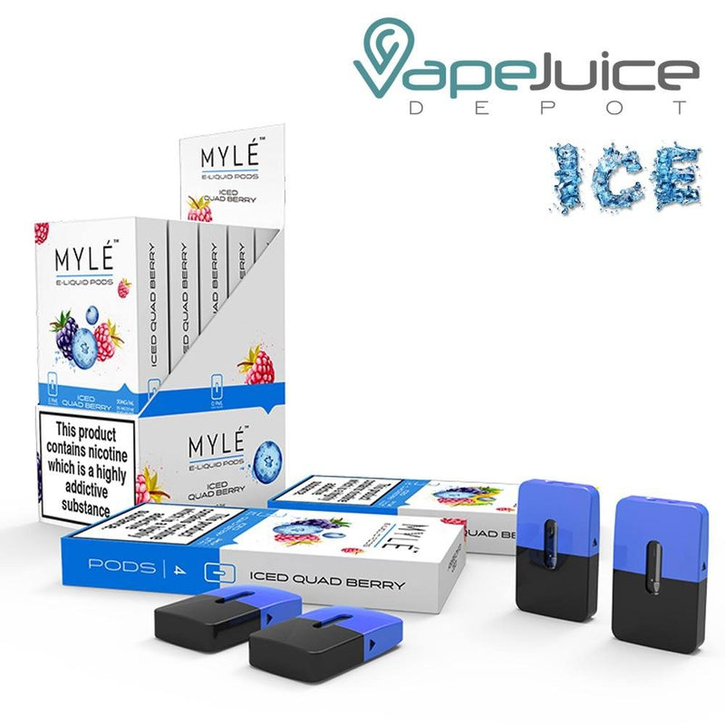 MYLE Iced Quad Berry Pods - VapeJuiceDepot