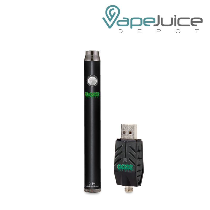 Black Ooze Twist Slim Pen Battery with Smart USB - Vape Juice Depot