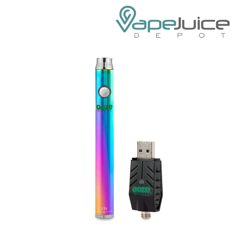 Rainbow Ooze Twist Slim Pen Battery with Smart USB - Vape Juice Depot