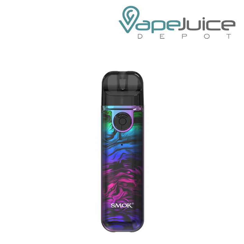 Fluid 7 Color SMOK Novo 4 Mini Kit with a firing button - Vape Juice Depot