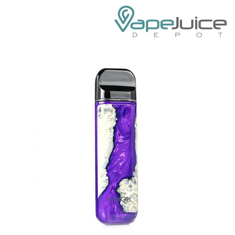 SMOK Novo 2 Pod System Kit Purple Stabilizing Wood - Vape Juice Depot