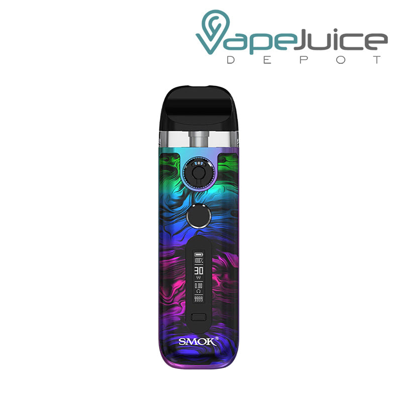 Fluid 7 Color SMOK Novo 5 Kit with display screen and firing button - Vape Juice Depot