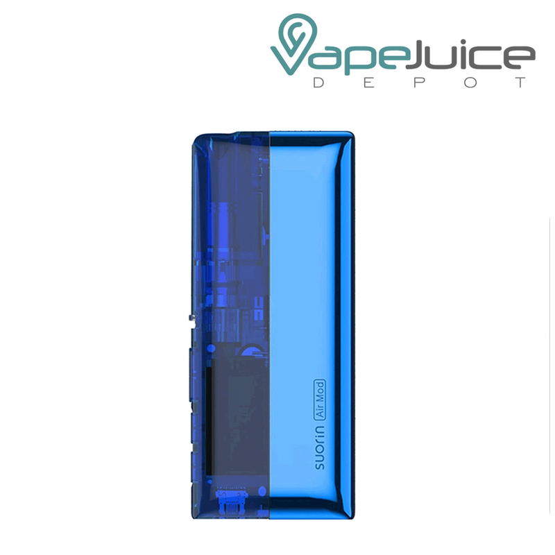 Clear Blue Suorin Air Mod Kit and the logo on it - Vape Juice Depot