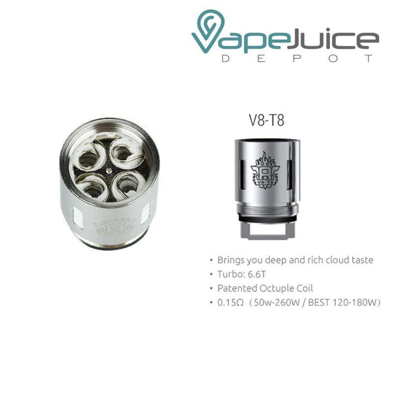 SMOK TFV8 BIG T10-T8-T6-X4 Core Coils, Coils, SMOK TECH, - Vape Juice Depot