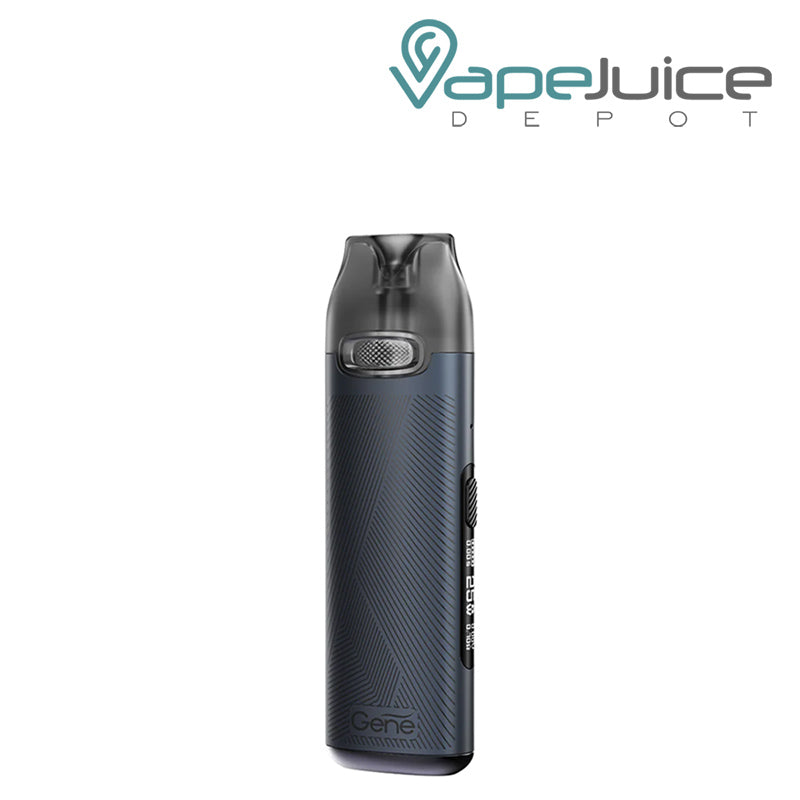 Space Grey VooPoo V.THRU Pro Pod Kit with a side button and an OLED screen - Vape Juice Depot