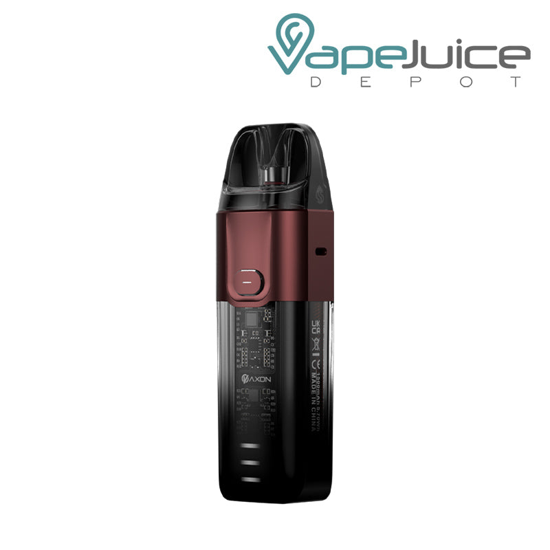 Red Vaporesso LUXE X Pod Kit with firing button - Vape Juice Depot