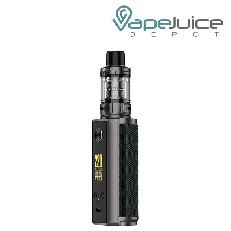 Forest Green TARGET 200 Kit Vaporesso with a firing button and a display screen - Vape Juice Depot