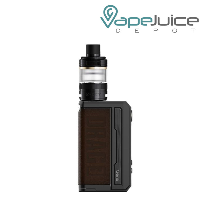 Black Umber VooPoo DRAG 3 TPP X Kit with a firing button and two adjustment buttons - Vape Juice Depot