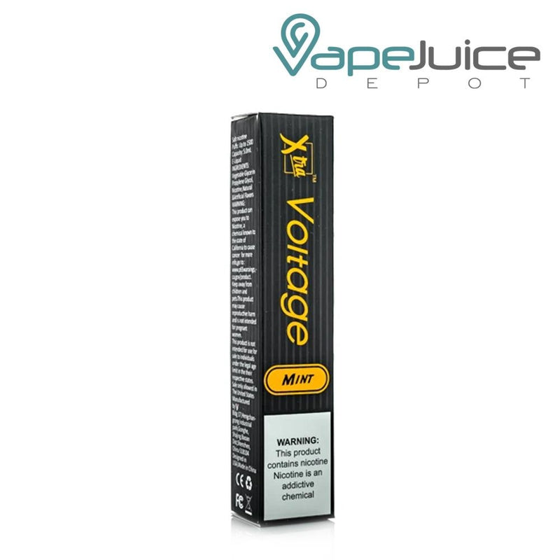 A Box of Mint flavored Xtra Voltage Disposable Device - Vape Juice Depot