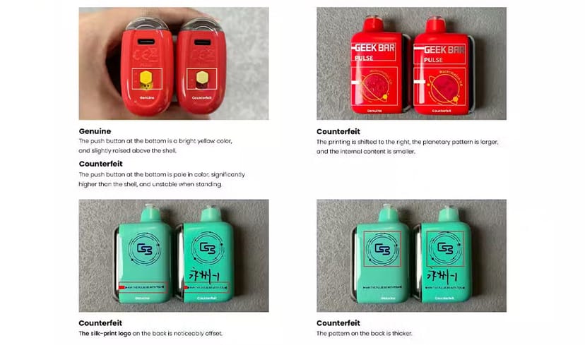 Genuine vs Counterfeits