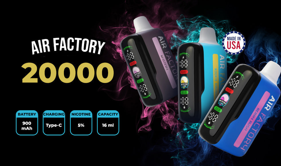 Air Factory 20K Review: USA Made Disposable - Vape Juice Depot