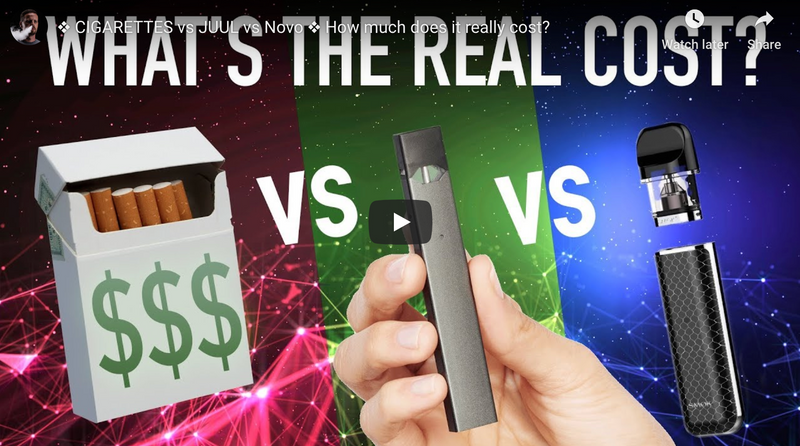 CIGARETTES vs JUUL vs NOVO ❖ How much does it really cost?
