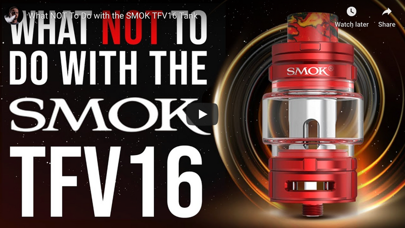 What NOT To Do with the SMOK TFV16 Tank ☞ Coupon Inside