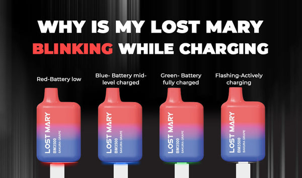 Lost Mary Not Charging? Why It's Blinking Red & How to Fix It Lost Mary Not Charging? Why It's Blinking Red & How to Fix It