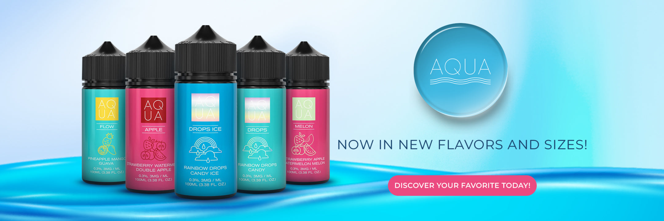 AQUA eLiquids 100ml new flavors