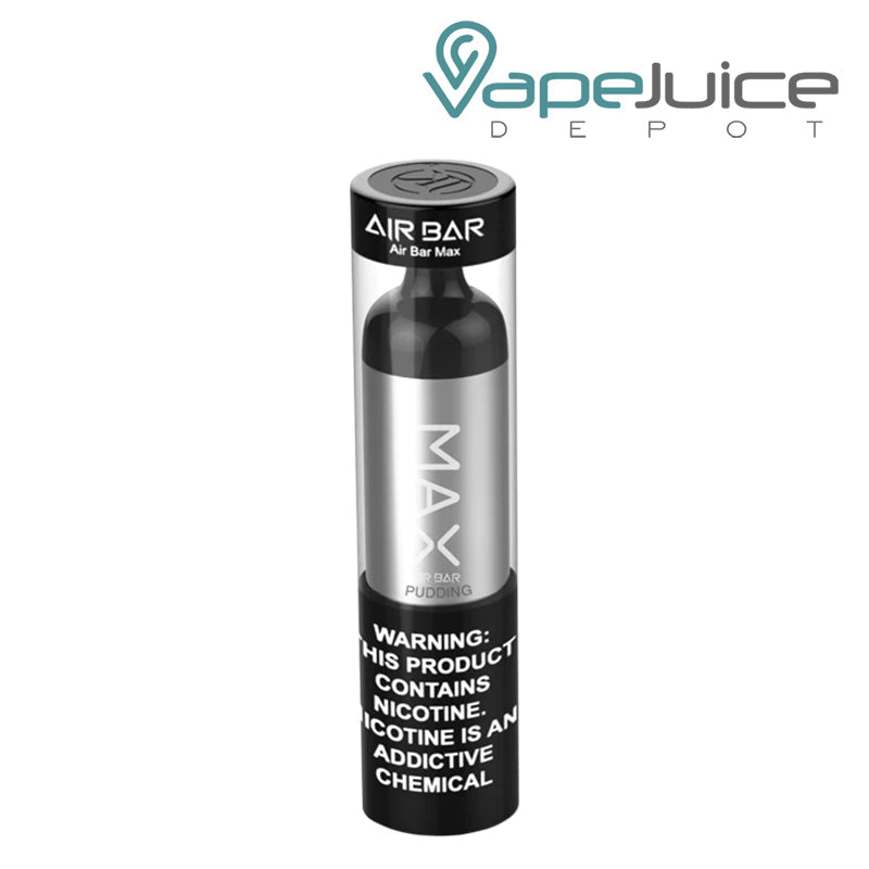 A box of Air Bar MAX Disposable with a warning sign - Vape Juice Depot