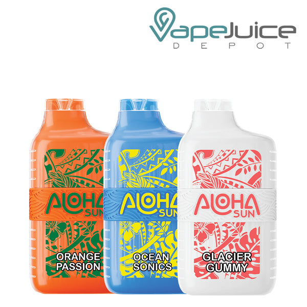 Three Flavors of Aloha Sun TFN 7000 Disposable - Vape Juice Depot