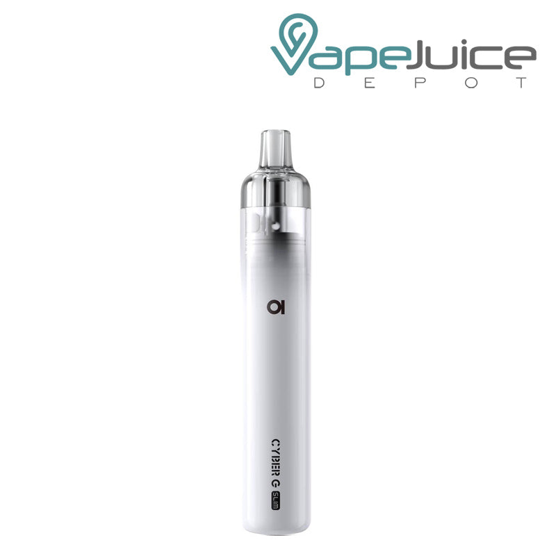 White Aspire Cyber G Slim Pod Kit - Vape Juice Depot