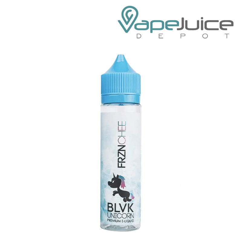A 60ml bottle of FRZNCHEE BLVK Unicorn - Vape Juice Depot