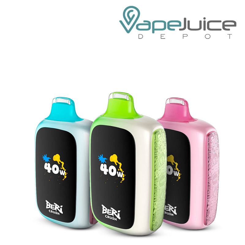 Three Flavors of Beri Crush 50K Disposable with HD screen - Vape Juice Depot