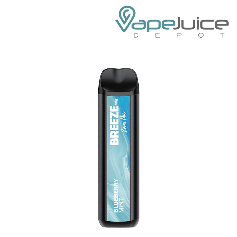 Blueberry Mint Breeze Pro ZERO Nicotine Disposable - Vape Juice Depot