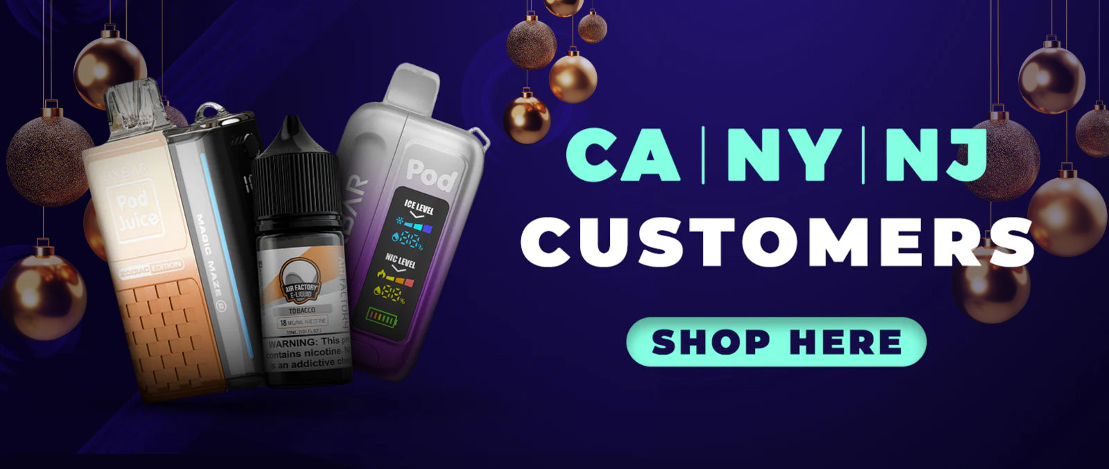 CA | NY | NJ Customers