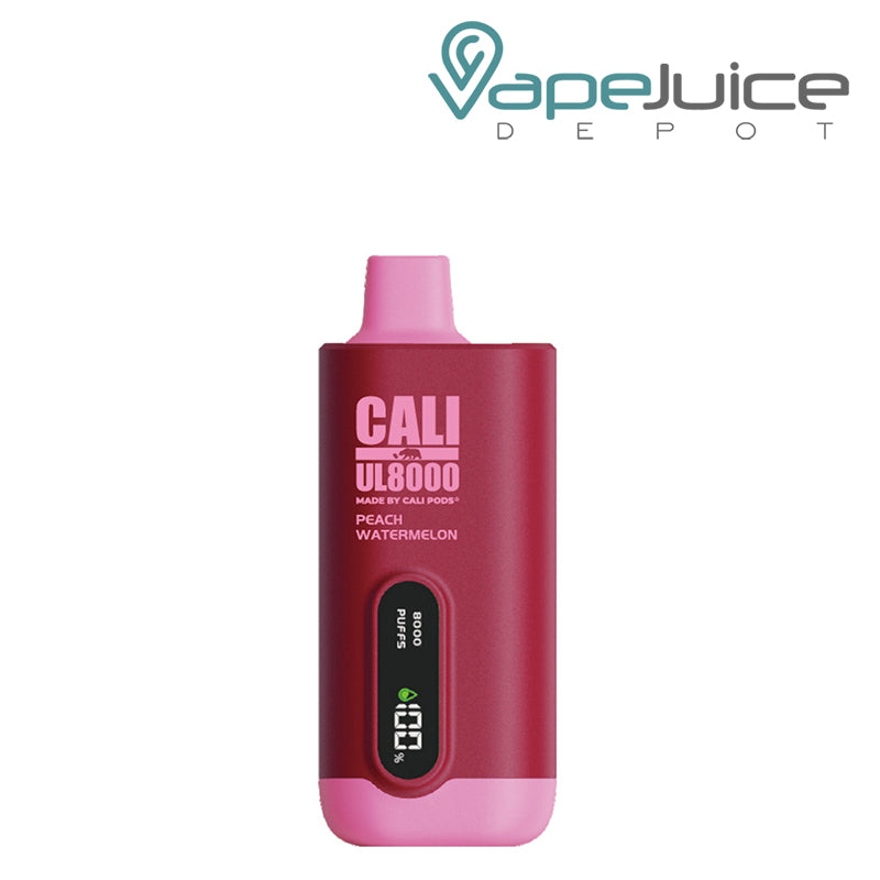Peach Watermelon Cali UL8000 8000 Puff Disposable with LED screen - Vape Juice Depot