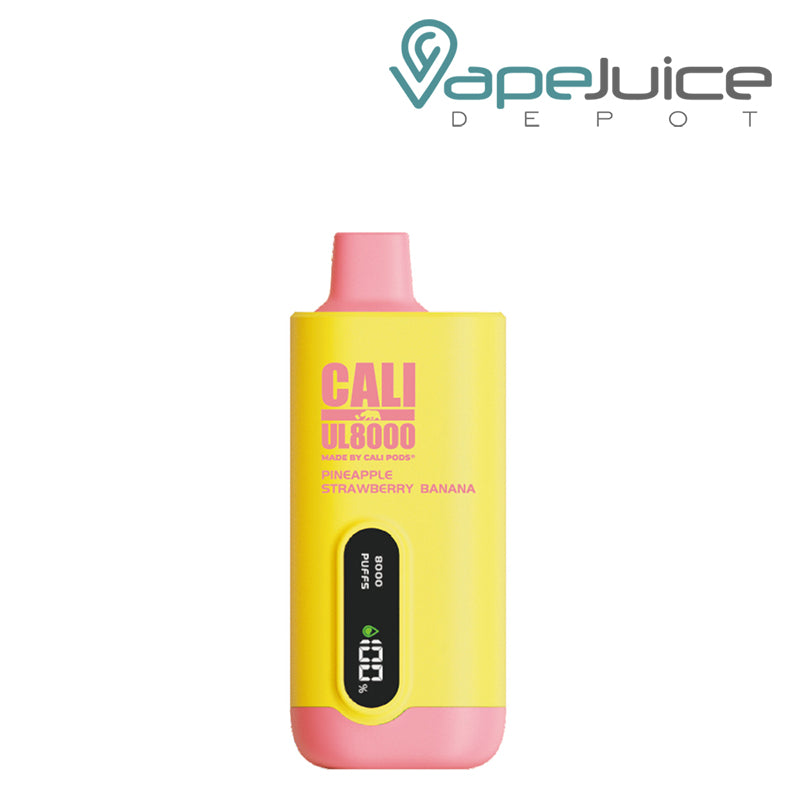 Pineapple Strawberry Banana Cali UL8000 8000 Puff Disposable with LED screen - Vape Juice Depot