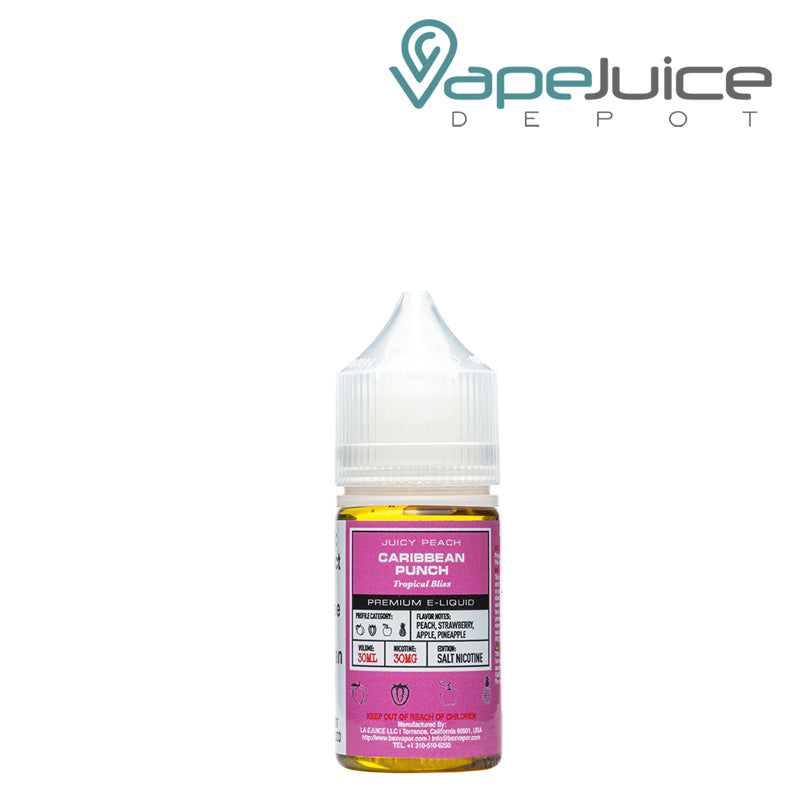 A 30ml bottle of Caribbean Punch Glas Basix Salts - Vape Juice Depot