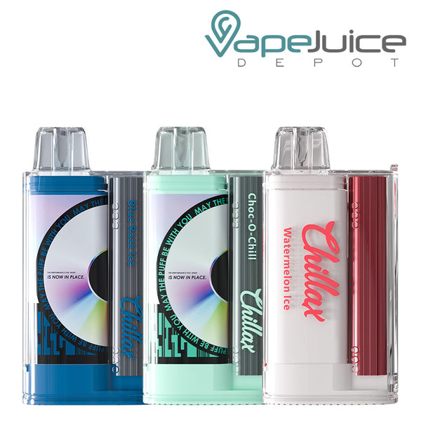 Three Flavors of Chillax 15000 Disposable Vape - Vape Juice Depot