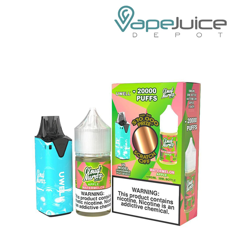 Uwell V6 Disposable Device +  Watermelon Apple Daddy’s Vapor 30mL - Vape Juice Depot