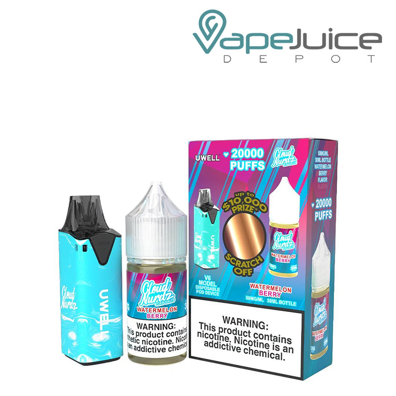 Uwell V6 Disposable Device +  Watermelon Berry Daddy’s Vapor 30mL - Vape Juice Depot