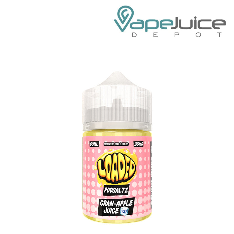 A 60ml bottle of Iced Cran Apple Juice LOADED Salts - Vape Juice Depot