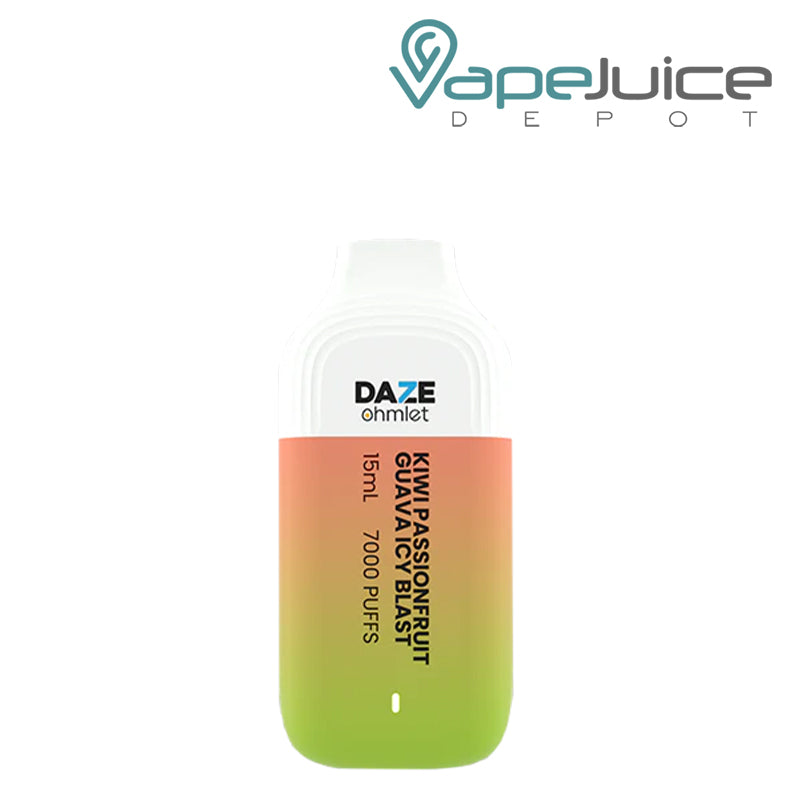 Kiwi Passionfruit Guava Icy Blast 7 Daze OHMLET 7000 Disposable - Vape Juice Depot
