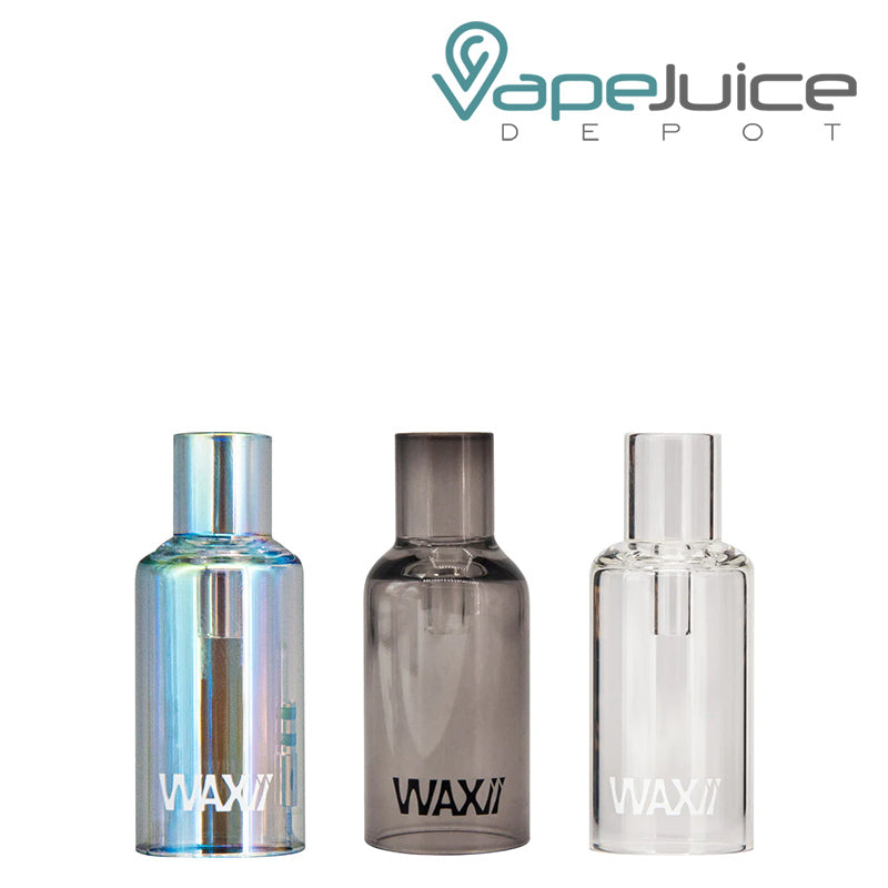 Three colors of Dazzleaf Waxii Replacement Glass - Vape Juice Depot