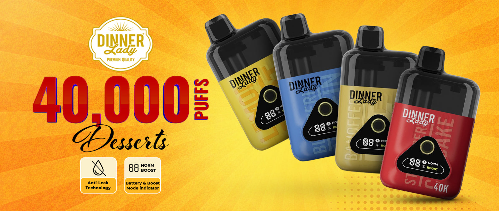 Dinner Lady 40k Dessert Disposable