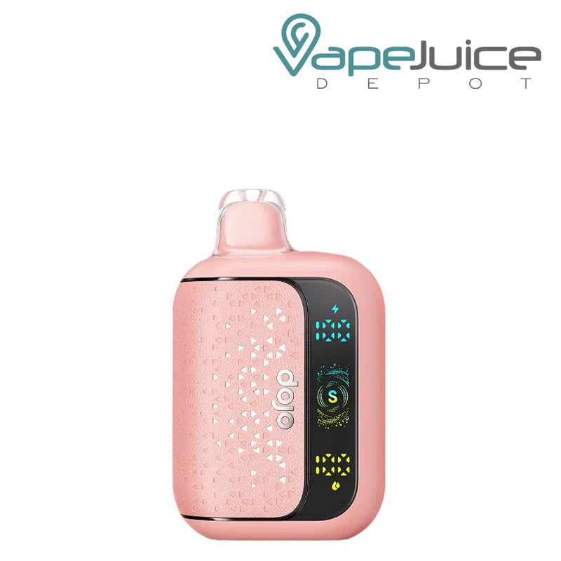 A White Gummy Dojo Sphere S disposable with a LED screen - Vape Juice Depot