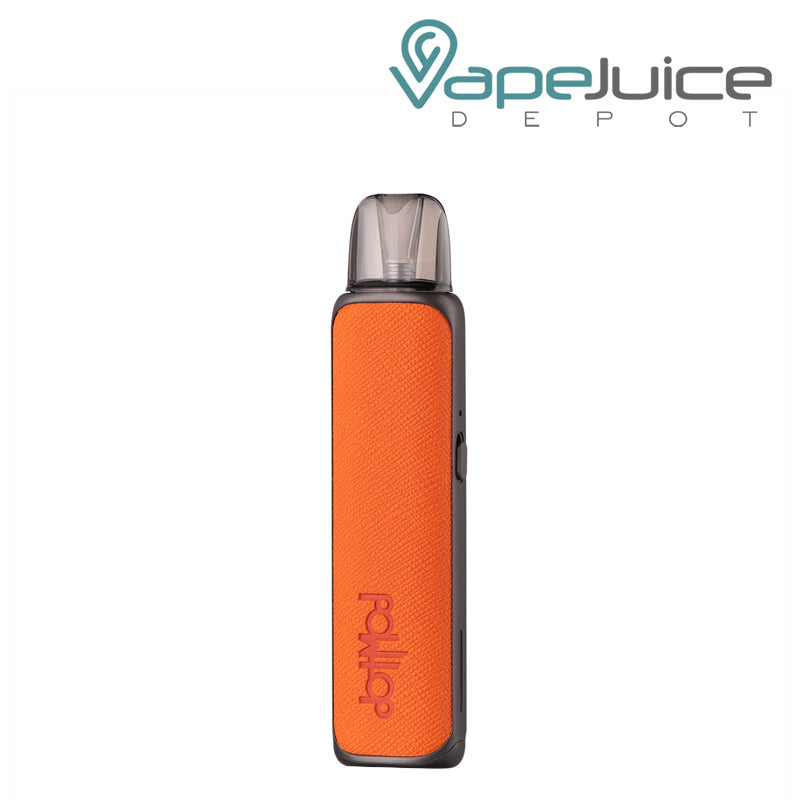 Orange Dotmod DotPod S Pod System Kit with firing button on the side - Vape Juice Depot