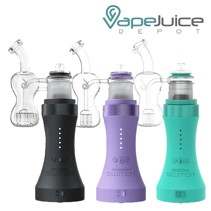 Three colors of Dr. Dabber Switch Vaporizer - Vape Juice Depot