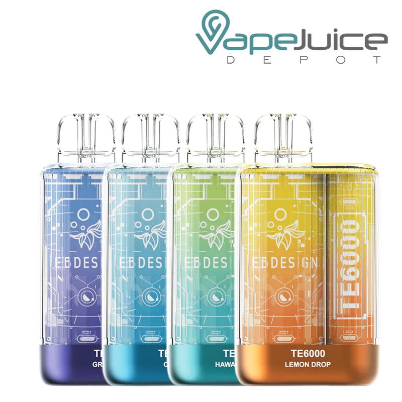 Four flavors of EB TE6000 Disposable - Vape Juice Depot