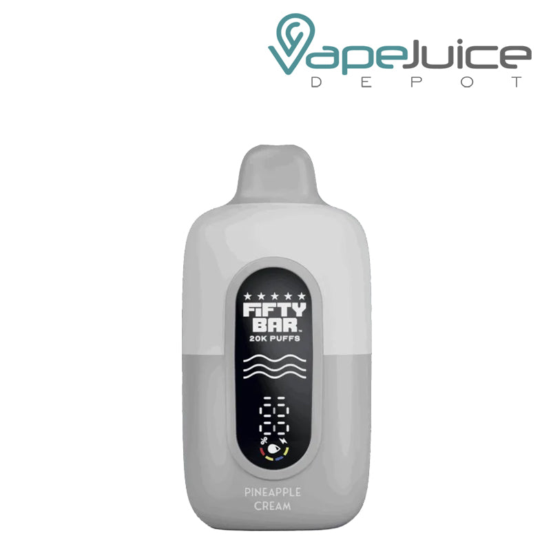 Pineapple Cream Fifty Bar V2 20k Disposable with Full Digital Screen - Vape Juice Depot
