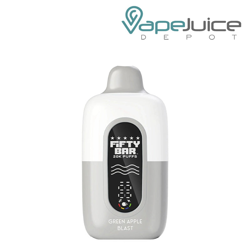 Green Apple Blast Fifty Bar V2 20k Disposable with Full Digital Screen - Vape Juice Depot