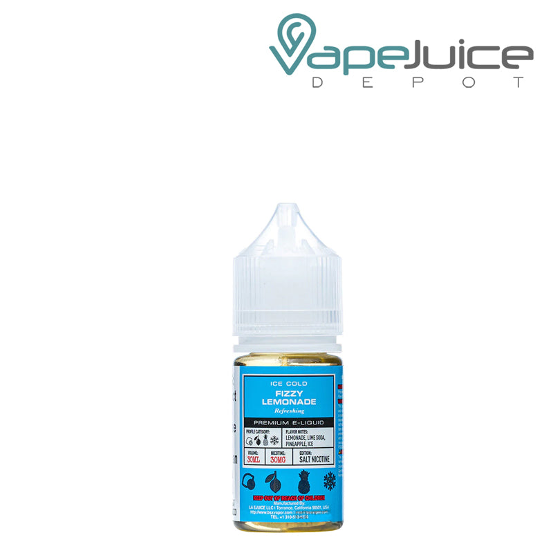 A 30ml bottle of Fizzy Lemonade Glas Basix Salts - Vape Juice Depot