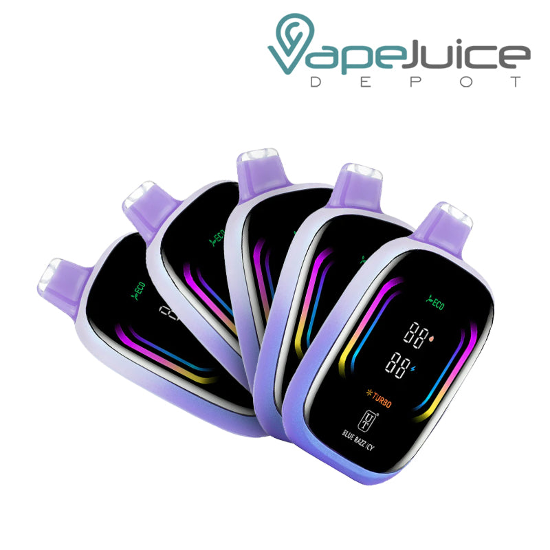 Float UT Mello Pro 50K 5 Pack Bundle Blue Razz Icy - Vape Juice Depot