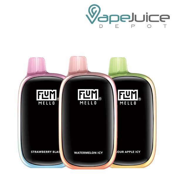 Three Flavored of Flum Mello 20000 Disposable with HD Screen - Vape Juice Depot