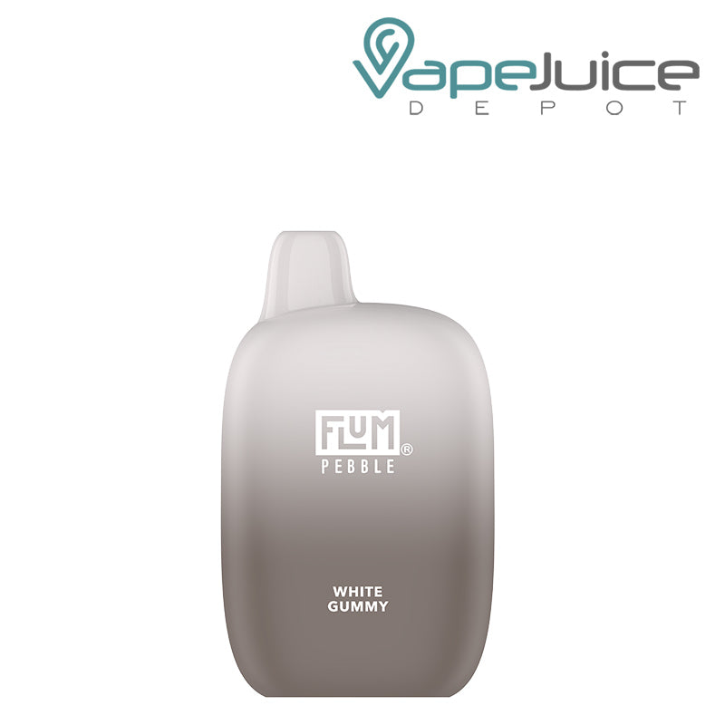 White Gummy Flum Pebble 6000 Disposable - Vape Juice Depot