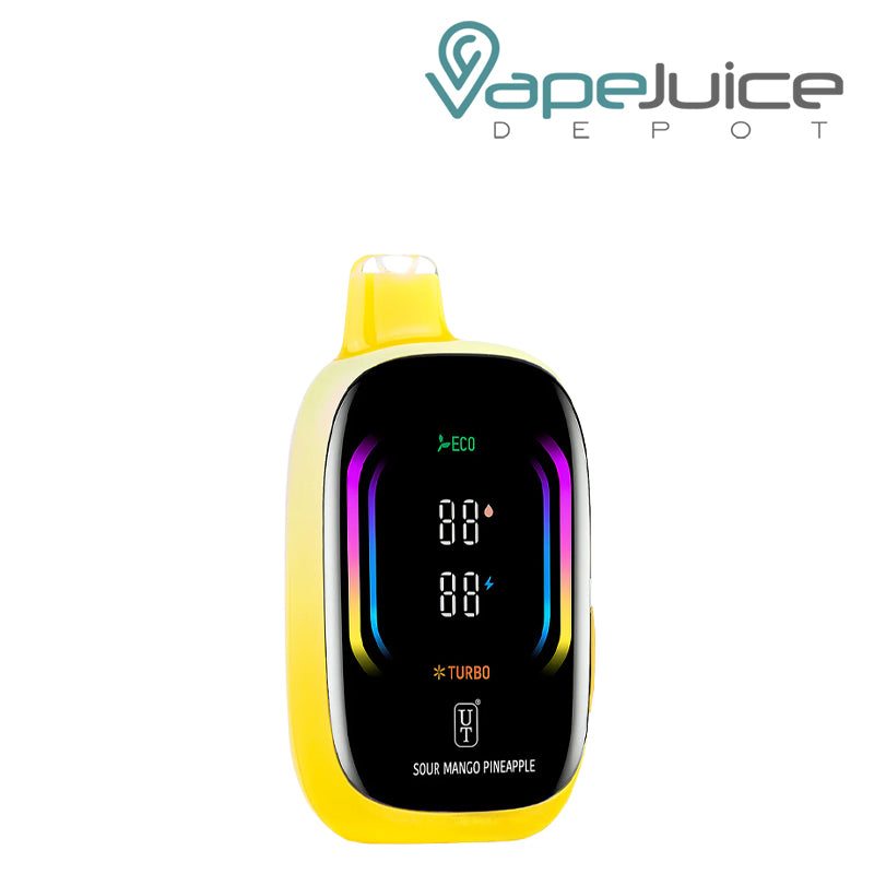 Sour Mango Pineapple Flum UT Mello Pro 50K Disposable with display full screen - Vape Juice Depot