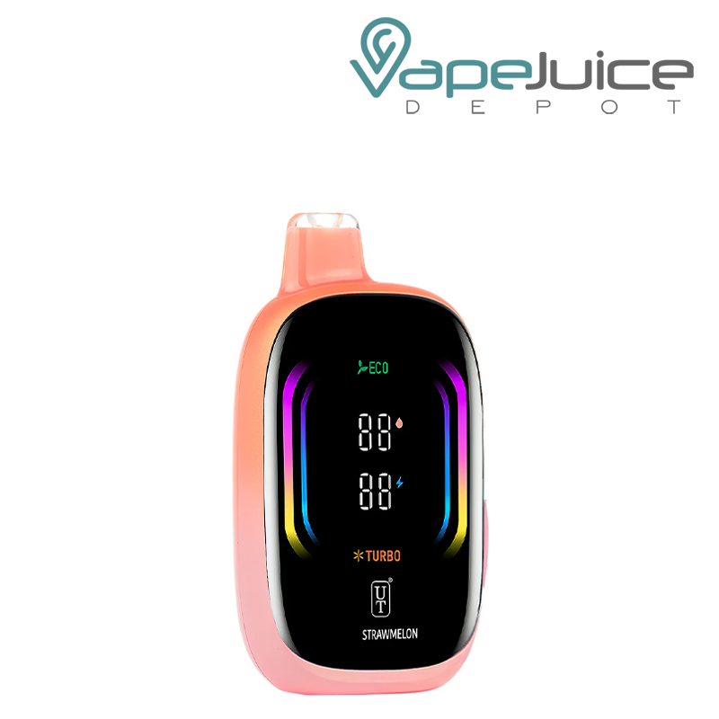Strawmelon Flum UT Mello Pro 50K Disposable with display full screen - Vape Juice Depot