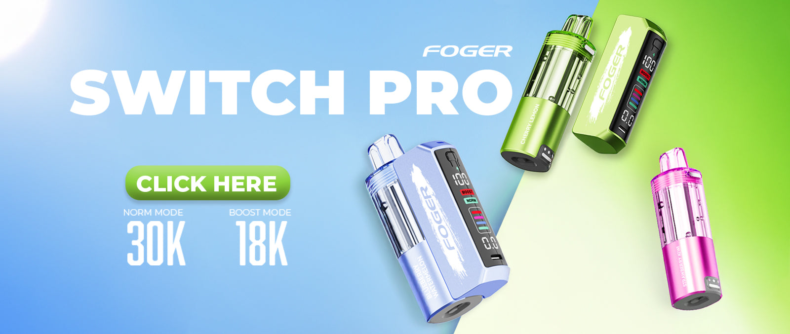 Foger Switch Pro 30K Disposable Vape Kit