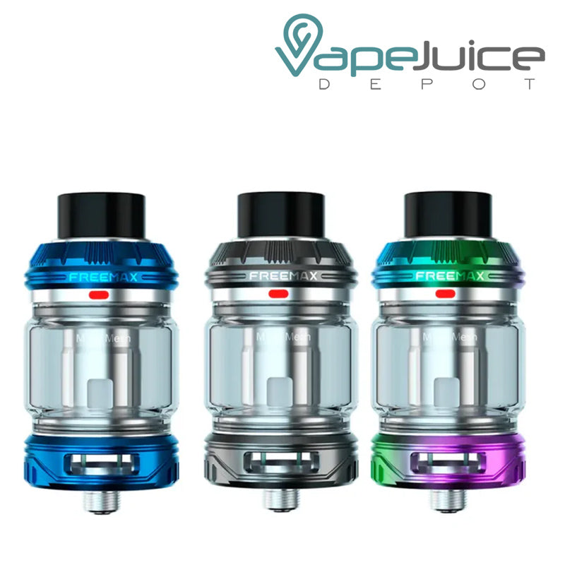 Three colors of FreeMax M Pro 3 Tank - Vape Juice Depot